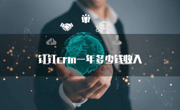 钉钉crm一年多少钱收入
