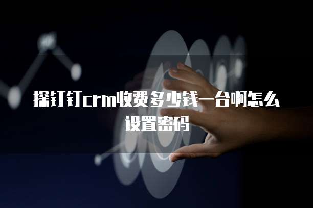 探钉钉crm收费多少钱一台啊怎么设置密码