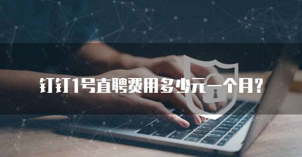 钉钉1号直聘费用多少元一个月？