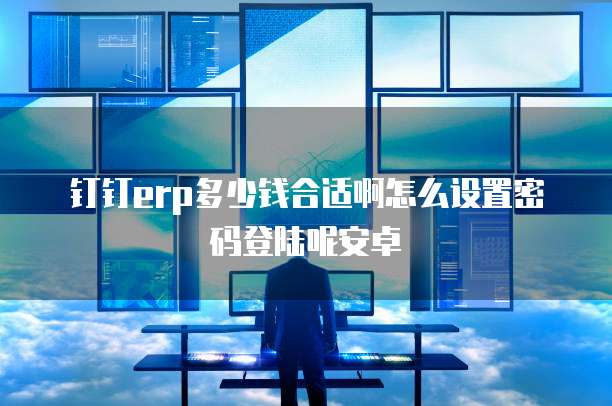 钉钉erp多少钱合适啊怎么设置密码登陆呢安卓