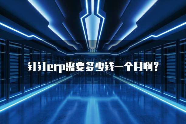钉钉erp需要多少钱一个月啊?