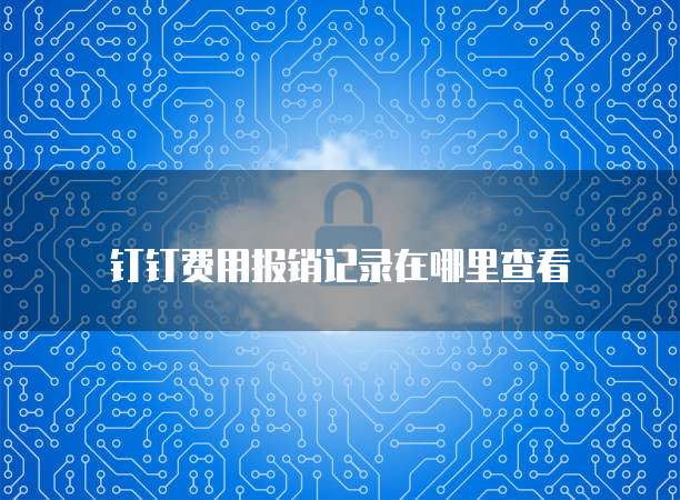 钉钉费用报销记录在哪里查看