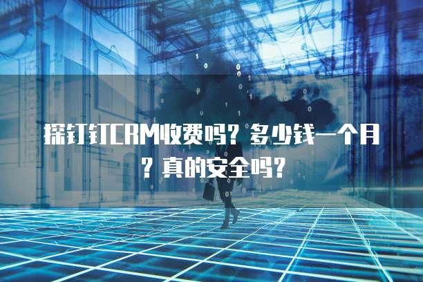 探钉钉CRM收费吗?多少钱一个月?真的安全吗?