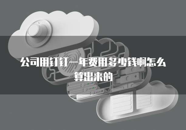 公司用钉钉一年费用多少钱啊怎么算出来的