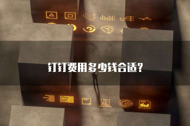 钉钉费用多少钱合适?