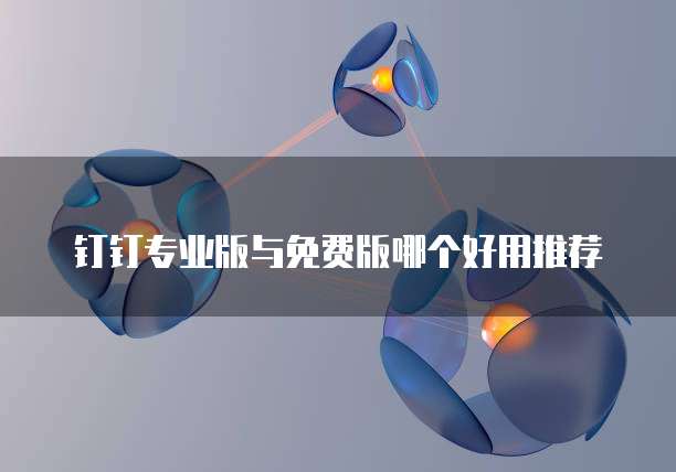 钉钉专业版与免费版哪个好用推荐