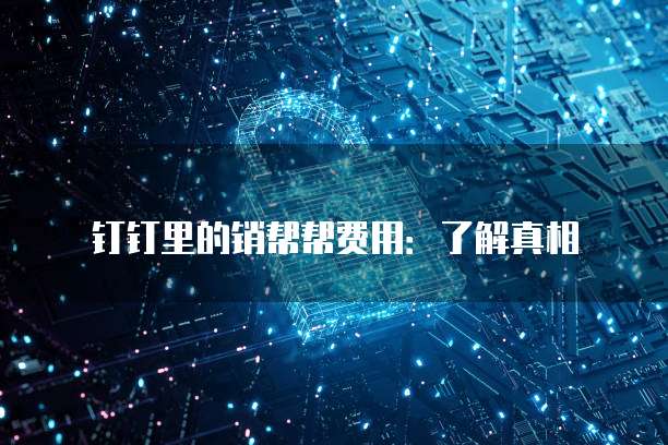 钉钉里的销帮帮费用:了解真相