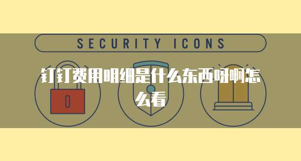 钉钉费用明细是什么东西呀啊怎么看