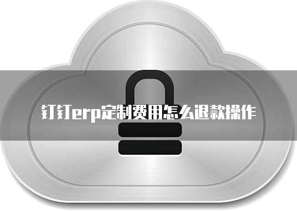 钉钉erp定制费用怎么退款操作
