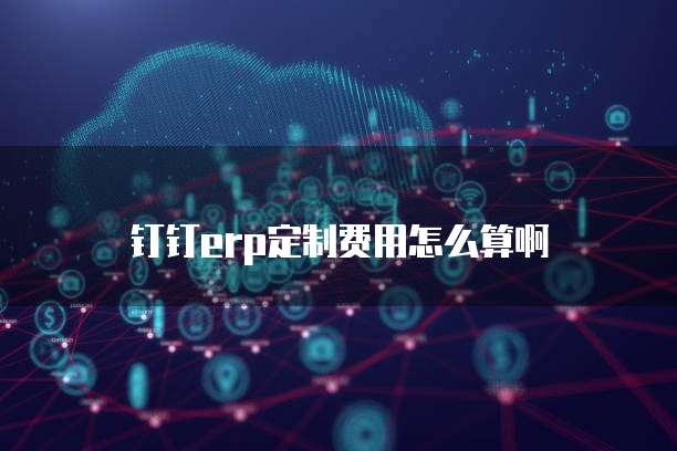 钉钉erp定制费用怎么算啊