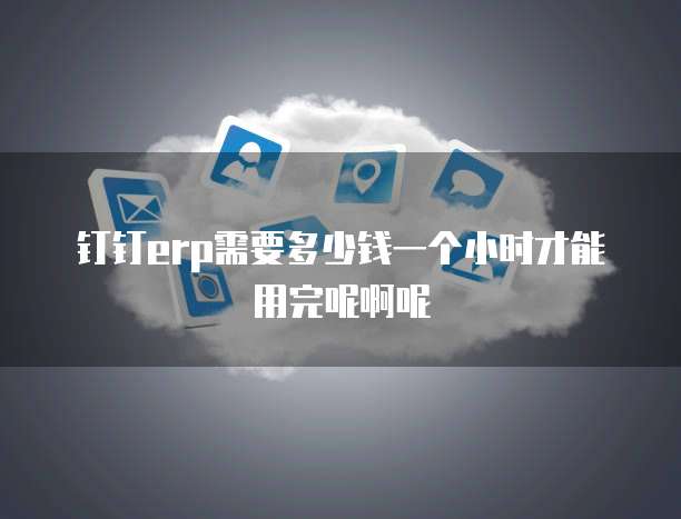 钉钉erp需要多少钱一个小时才能用完呢啊呢