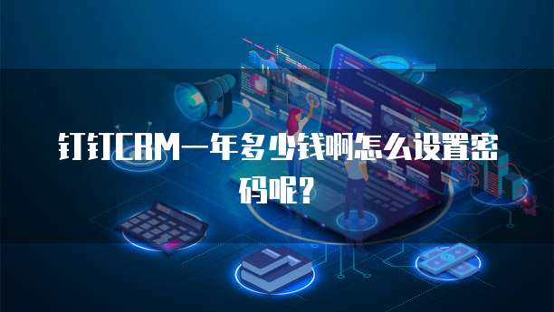 钉钉CRM一年多少钱啊怎么设置密码呢?