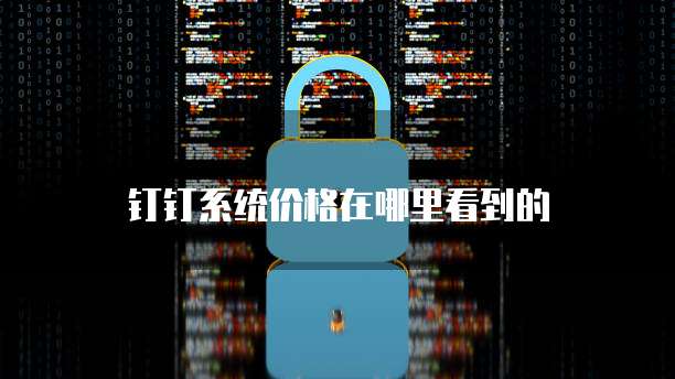 钉钉系统价格在哪里看到的