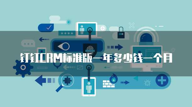 钉钉CRM标准版一年多少钱一个月