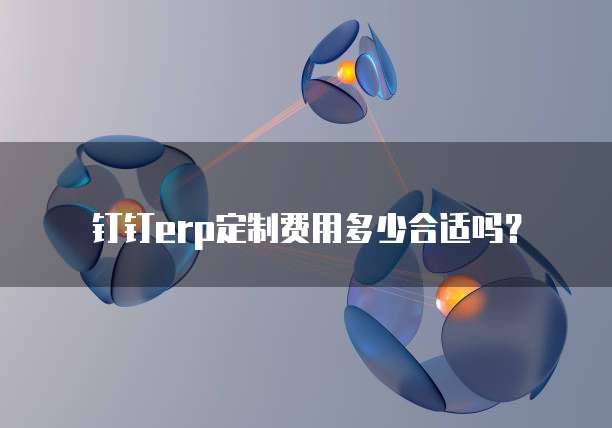 钉钉erp定制费用多少合适吗？