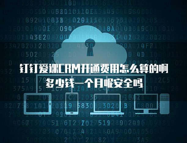 钉钉爱课CRM开通费用怎么算的啊多少钱一个月呢安全吗