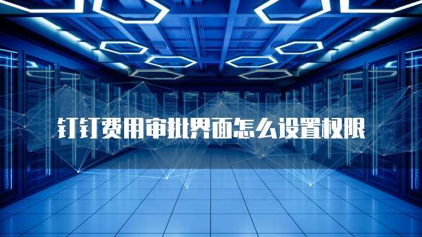 钉钉费用审批界面怎么设置权限