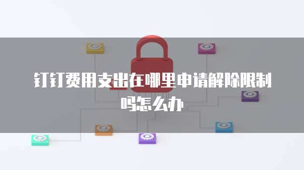 钉钉费用支出在哪里申请解除限制吗怎么办