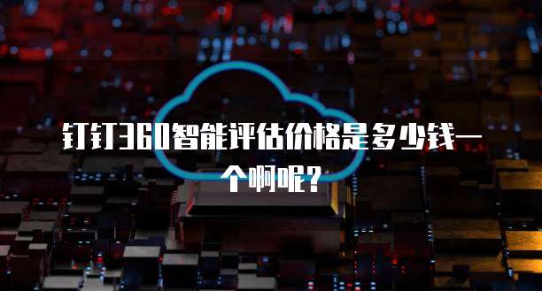 钉钉360智能评估价格是多少钱一个啊呢?