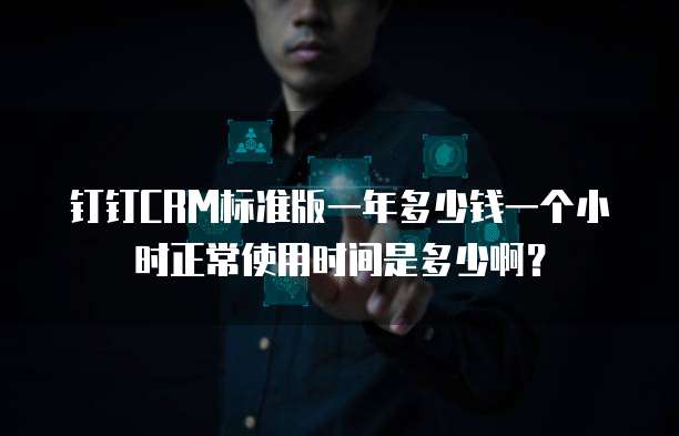钉钉CRM标准版一年多少钱一个小时正常使用时间是多少啊?