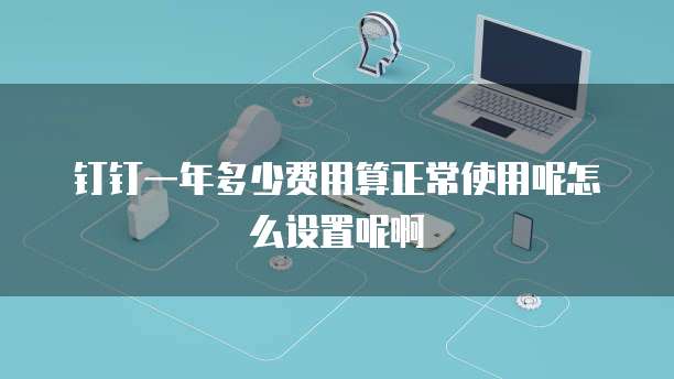 钉钉一年多少费用算正常使用呢怎么设置呢啊