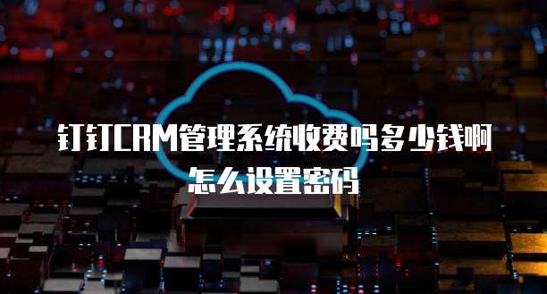 钉钉CRM管理系统收费吗多少钱啊怎么设置密码