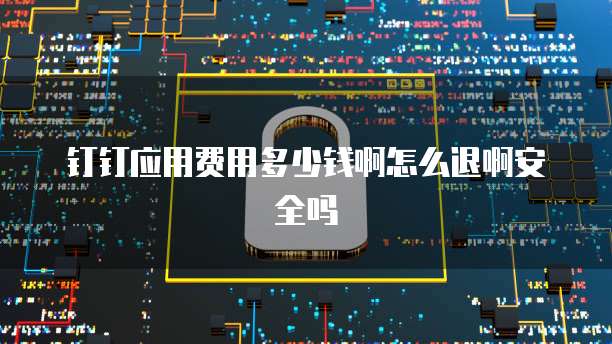 钉钉应用费用多少钱啊怎么退啊安全吗