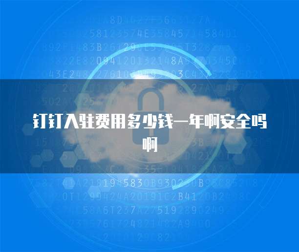 钉钉入驻费用多少钱一年啊安全吗啊