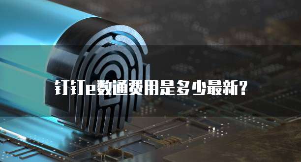 钉钉e数通费用是多少最新?
