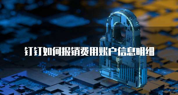 钉钉如何报销费用账户信息明细