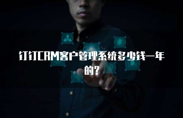 钉钉CRM客户管理系统多少钱一年的?