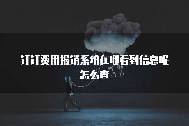 钉钉费用报销系统在哪看到信息呢怎么查