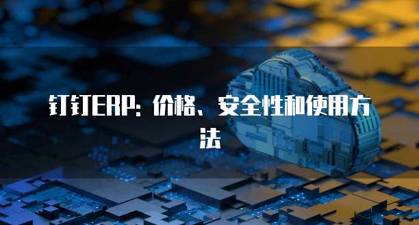 钉钉ERP: 价格、安全性和使用方法