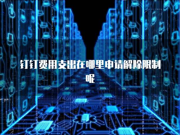 钉钉费用支出在哪里申请解除限制呢