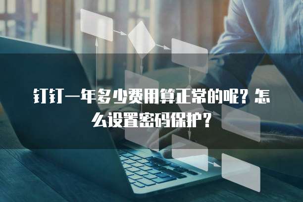 钉钉一年多少费用算正常的呢?怎么设置密码保护?