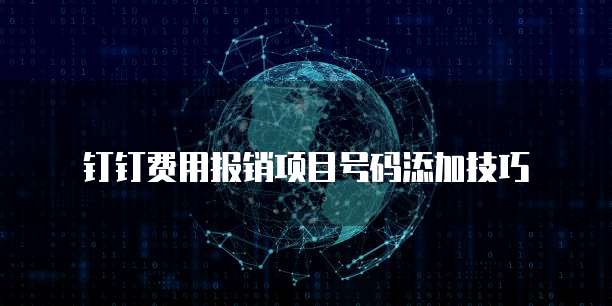 钉钉费用报销项目号码添加技巧