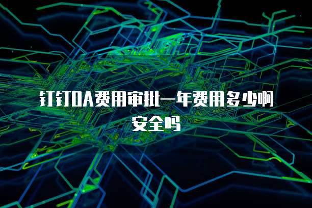 钉钉OA费用审批一年费用多少啊安全吗