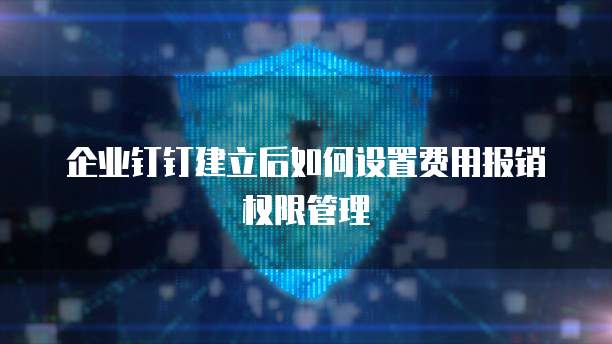 企业钉钉建立后如何设置费用报销权限管理