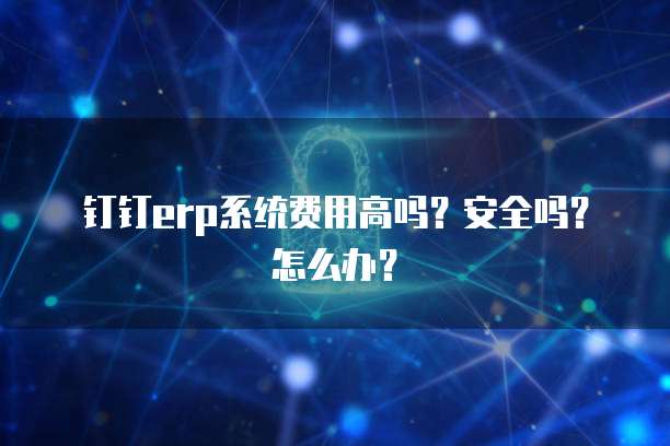 钉钉erp系统费用高吗？安全吗？怎么办？