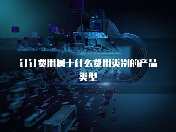 钉钉费用属于什么费用类别的产品类型