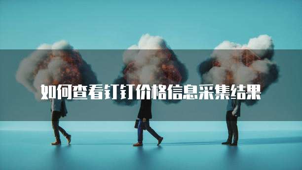 如何查看钉钉价格信息采集结果
