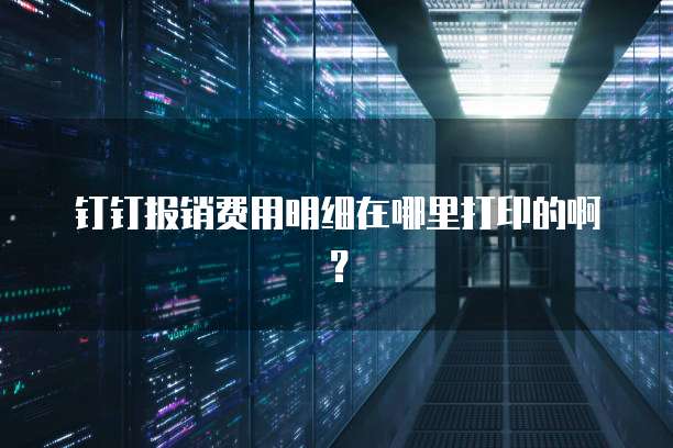 钉钉报销费用明细在哪里打印的啊?