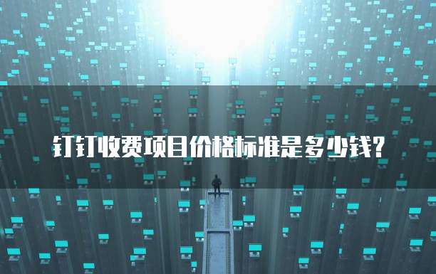 钉钉收费项目价格标准是多少钱？