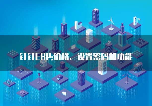 钉钉ERP:价格、设置密码和功能