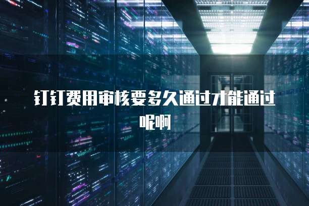 钉钉费用审核要多久通过才能通过呢啊