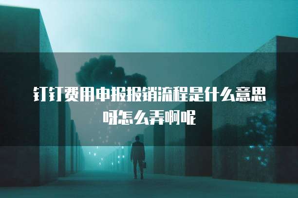 钉钉费用申报报销流程是什么意思呀怎么弄啊呢