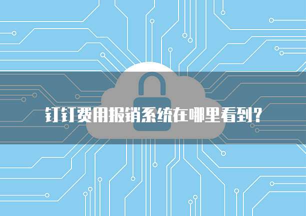 钉钉费用报销系统在哪里看到?