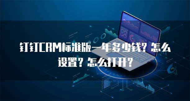 钉钉CRM标准版一年多少钱?怎么设置?怎么打开?