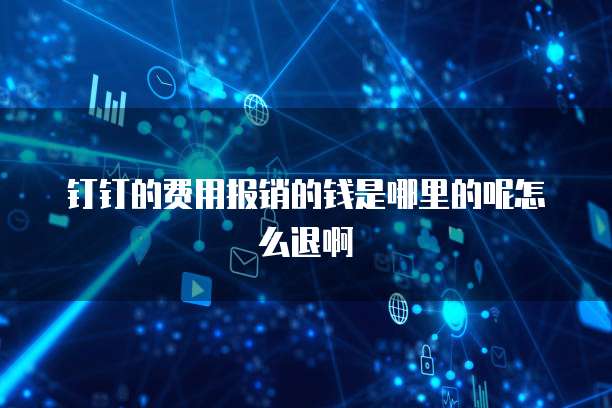 钉钉的费用报销的钱是哪里的呢怎么退啊