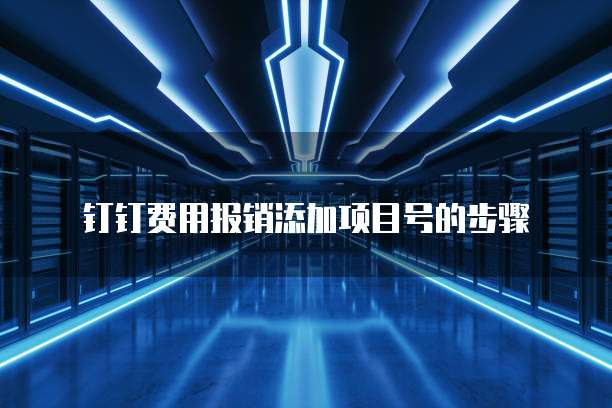钉钉费用报销添加项目号的步骤